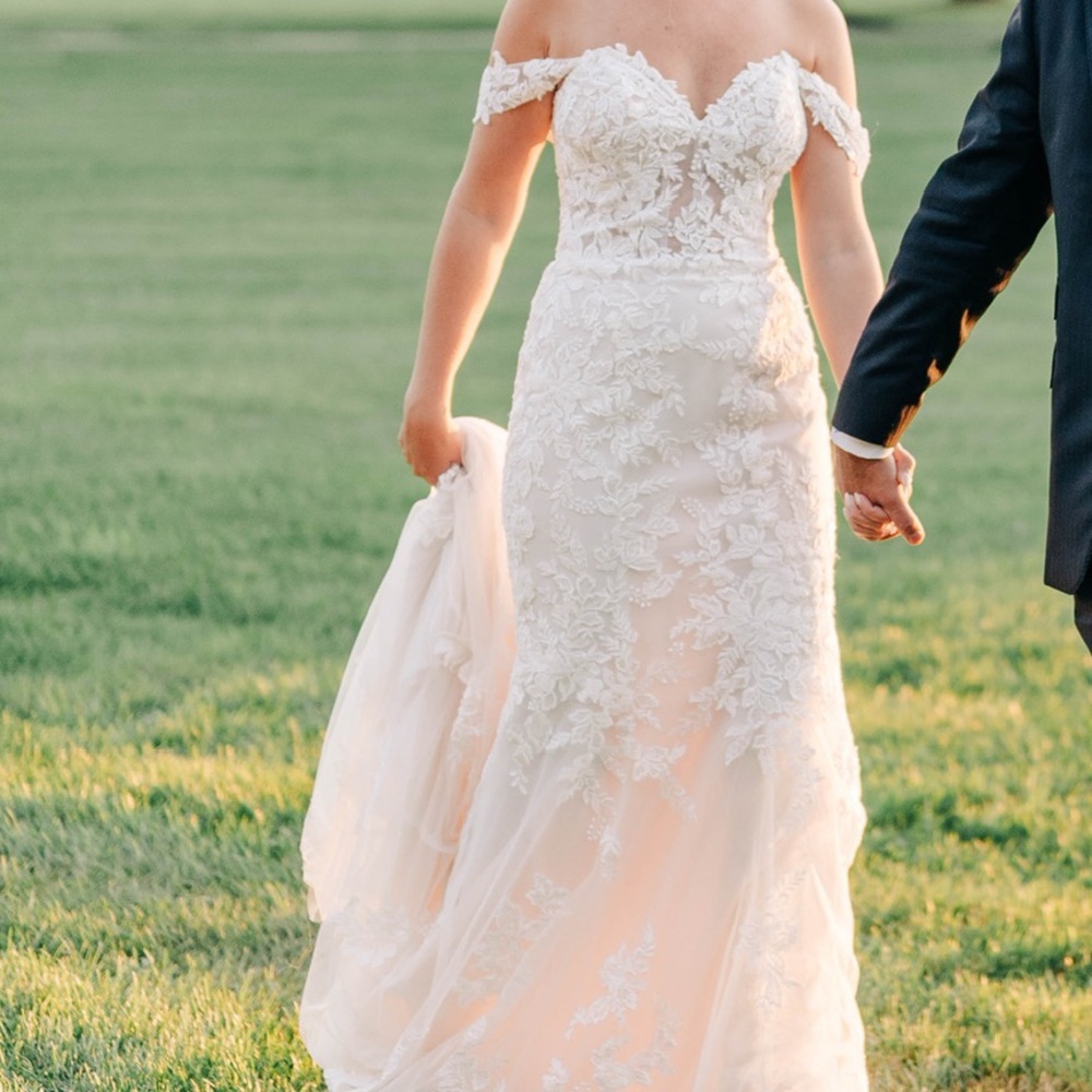 Lillian West designer wedding dress. Style 66193